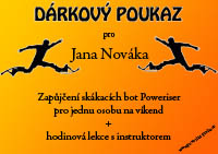 Dárkový poukaz - zážitek na skákacích botách